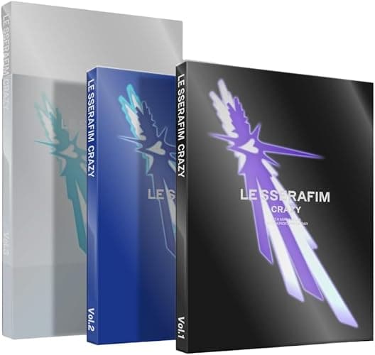 LE SSERAFIM CRAZY 4th Mini Album Standard 3 Ver Set (Vol1 + Vol2 + Vol3) - Image 1