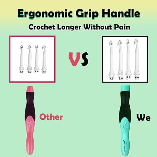 Yarniss Lighted Crochet Hooks Set 2.5mm~14.0mm, 17 Sizes Light Up Crochet Hooks with Case thumbnail 5