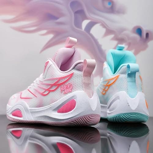 Bacury Womens Mens Basketball Shoes Breathable Non Slip Fashion Sneakers Comfortable Unisex-Adult Outdoor Sport Shoe thumbnail 2