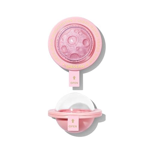 SHEGLAM Lunar Glow Highlighter Face Highlighter Multichrome Glitter Shimmer Highlighter Makeup Eye Face Body Highlighter Illuminator, Silky Creamy Eyeshadow-Heart Galaxy - Image 1
