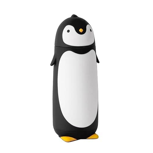 TOMLFF Penguin Stainless Steel Vacuum Insulated Tumblers Travel Mug Tea Water Bottle Coffee Thermal Flask - Image 1