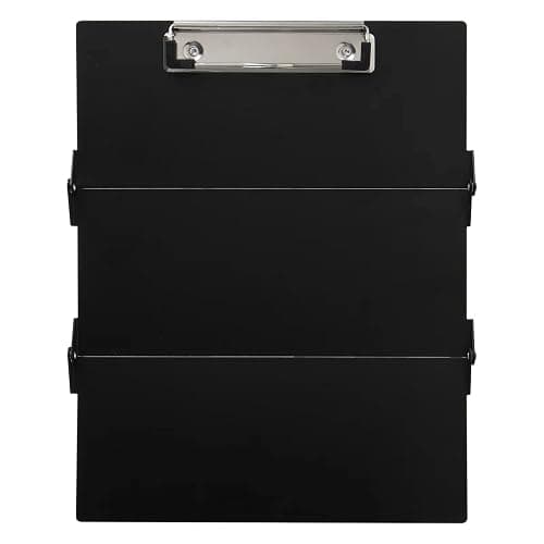 Nursing Clipboard with Nursing and Medical Edition Cheat Sheets 3 Layers Aluminum Foldable Nurse Clip Boards Notepad for Students, Nursing School Essentials (Black) - Black thumbnail 7