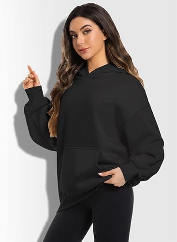 XFIFM 2 Pack Womens Oversized Hoodies Sweatshirts Fleece Hooded Pullover Tops Sweaters Casual Comfy Fall Fashion thumbnail 2
