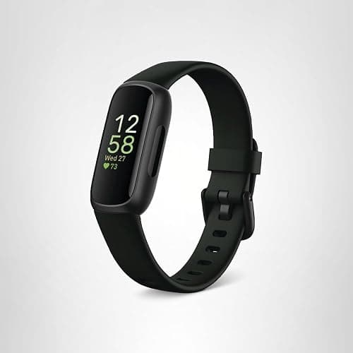 Fitbit Inspire 3 Health &-Fitness-Tracker with Stress Management, Workout Intensity, Sleep Tracking, 24/7 Heart Rate and more, Midnight Zen/Black One Size (S & L Bands Included) thumbnail 6