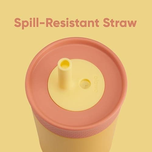 Owala Kids Insulation Stainless Steel Tumbler with Spill Resistant Flexible Straw, Easy to Clean, Kids Water Bottle, Great for Travel, Dishwasher Safe, 12 Oz, Navy and Blue (Home Base) thumbnail 3