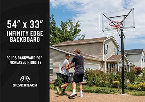 Silverback NXT 54" and NXT 60" In-Ground Basketball Hoops with Adjustable-Height Basketball Goal Backboard and QuickPlay Design thumbnail 2