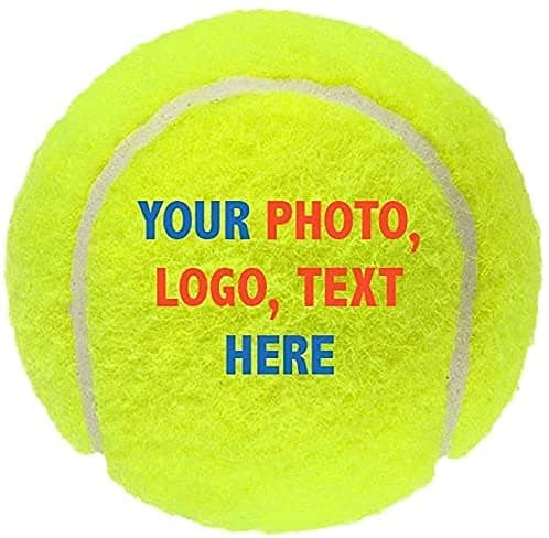 Personalized Custom Tennis Ball | Customized Tennis Ball with Name, Photo, or Text | Trophy or Gift for Coach, Son, Boyfriend, or Any Tennis Fan - Image 1