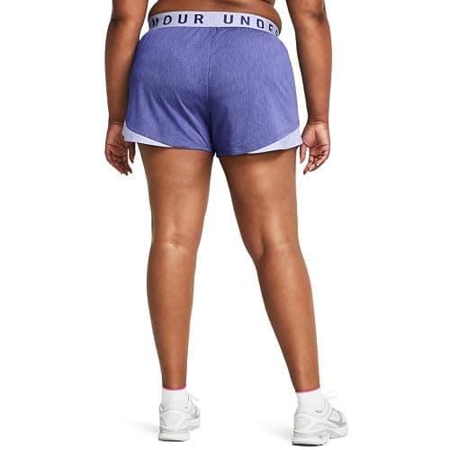 Under Armour Women's Play Up Twist Shorts 3.0 - XX-Small - (561) Starlight / Celeste / Celeste thumbnail 2