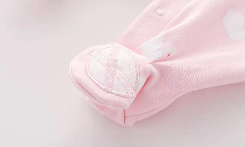 Baby One Piece Romper Soft Cotton Sleepwear Footed Jumpsuit for 0-12 Month Infant thumbnail 5