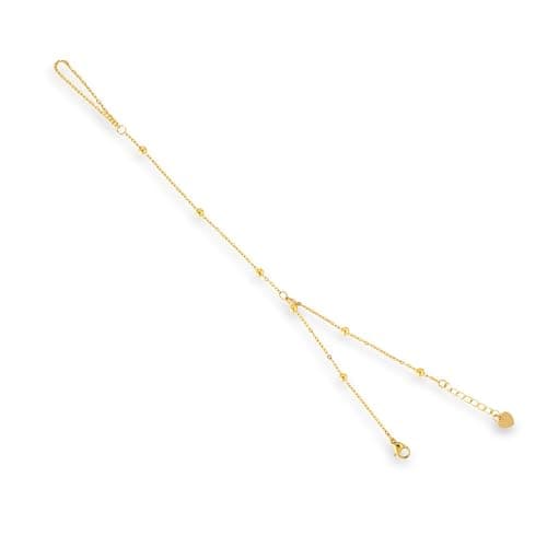 EVRY JEWELS WATERPROOF Gold or Silver Plated Beaded Hand Chain - Image 1
