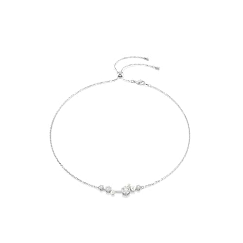 Swarovski Constella Crystal and Pearl Jewelry Collection, Rhodium Finish - Image 1