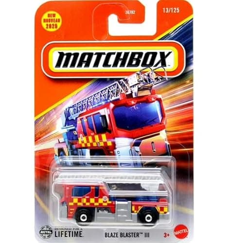 Matchbox Blaze Blaster III [Firetruck] New for 2025! 13/125, 1:64 Scale Diecast Toy Vehicle - Image 1