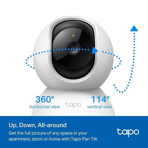 Tapo C210 2K 3MP Pan/Tilt Indoor Security Camera Pet Camera House Security | CCTV Camera, Dog Cat Camera, Baby Camera, 360° View, No Monthly Fee, Night Vision, AI Motion Detection, Two-Way Audio, Alexa thumbnail 6