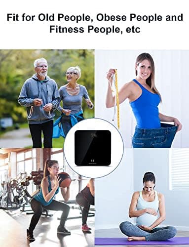 Digital Bathroom Scales for Body Weight, Weight Scale with High Precision Sensors Accurate Round Corner Design LED Display 400lbs/180kg thumbnail 5