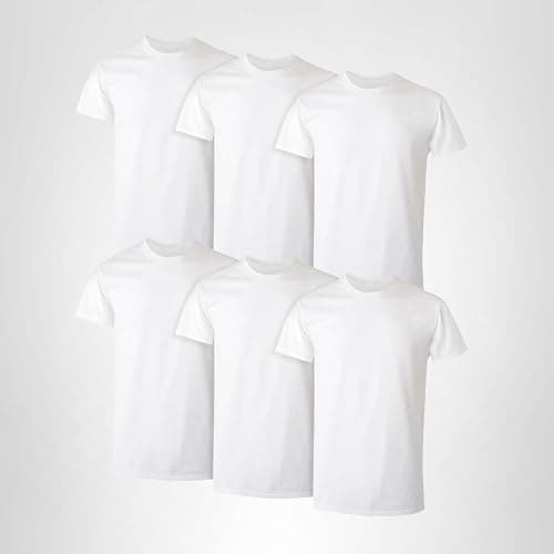 Hanes Men's Undershirt Packs, Stay-Tucked Soft Cotton Undershirts, Best Undershirts for Men, White/Black/Asstd Multipacks thumbnail 9