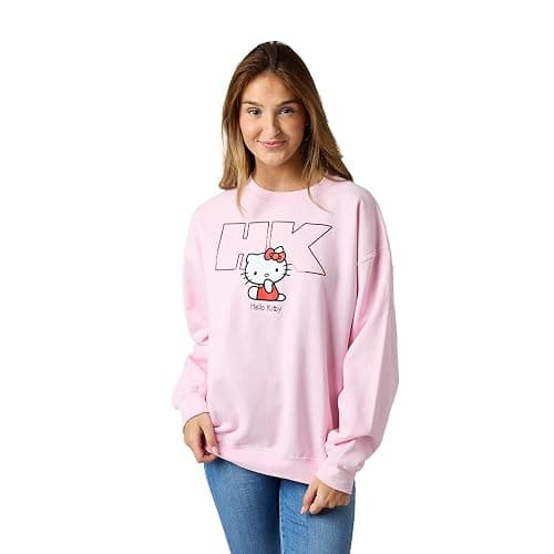 Bioworld Friends Tv The One With The Logo & The Kawai Gang on Black Long Sleeve Adult crew neck - Image 1