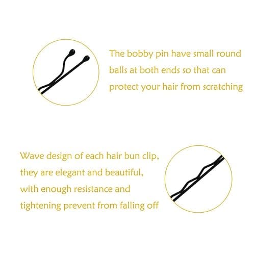 YINGFENG 220 Count Mini Wavy 1.38 Inch bobby pins black with Storage Box, Suitable for All Hair Types, Hair Clips for Kids, Girls and Women thumbnail 6