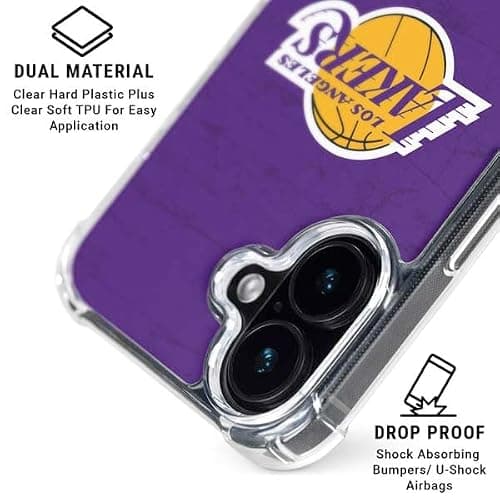 Skinit Phone Case Compatible with MagSafe iPhone 16 - Officially Licensed NBA Los Angeles Lakers Purple Primary Logo Design thumbnail 3