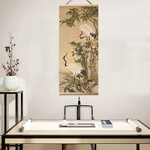 EAPEY Prints Chinese Scroll Hanging Japanese Wall Art Fengshui Painting Decor Ancient Paintings Replica thumbnail 7