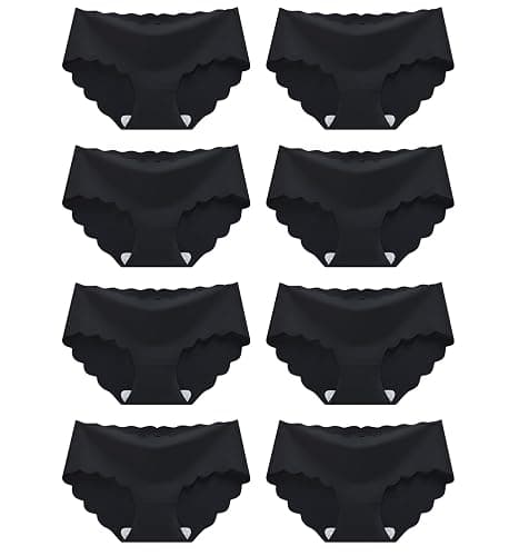 Demifill Teen Girls Seamless Underwear Tagless No Show Panties for Teens Pack of 8 Multipack - Image 1