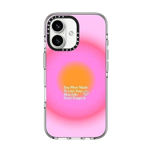 CASETiFY Clear iPhone 16 Case [Not Yellowing / 6.6 ft. 3X Military Grade Drop Protection/Magsafe] - Made to Live Your Best Life - Clear - Image 1