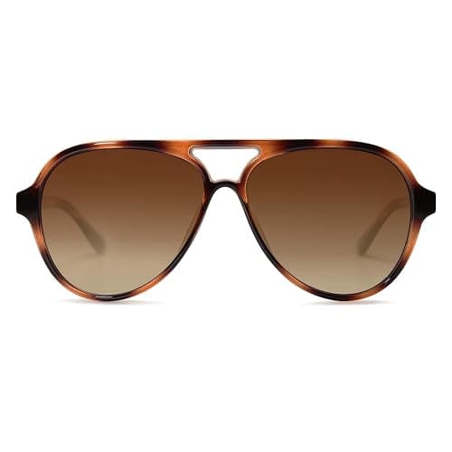 SOJOS Classic Polarized Aviator Sunglasses for Women Men, Retro Trendy Aviators Shades SJ2201 thumbnail 2