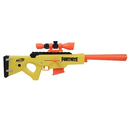 Nerf Fortnite BASR-L Bolt Action, Clip Fed Blaster - Includes Removable Scope, 6-Dart Clip and 12 Official Elite Darts thumbnail 2