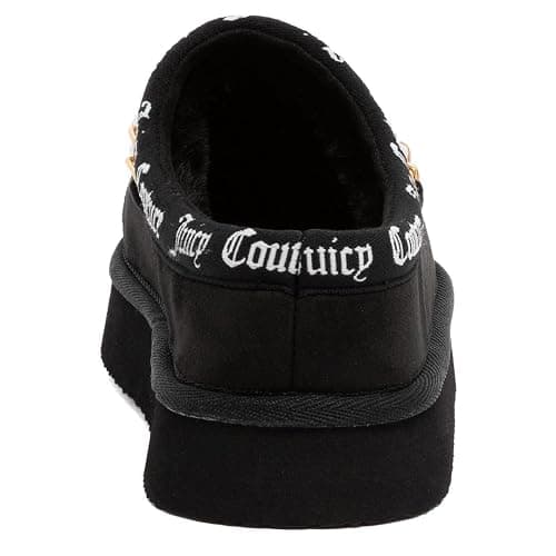 Juicy Couture Women's Cozy Slipper Mule – Plush Indoor Outdoor House Shoe with Memory Foam and Faux Fur Lining thumbnail 3