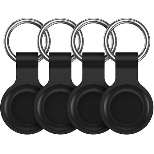 Compatible with AirTag Holder Case Keychain 4 Pack,for AirTag 2nd & 1st Generation Key Chain Ring Case Cover for Air Tag Holder GPS Tracker Air Tag 2nd gen Finders Air Tagholder for Kids,Bags,Luggages thumbnail 8