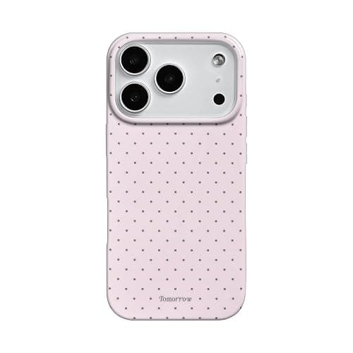 Reownest for iPhone 17 Pro Case,Cute Polka Dot Aesthetic Phone Cover-Pink | Simple Stylish,Soft TPU Shockproof Protective Phone Case,for Women Girls - Image 1