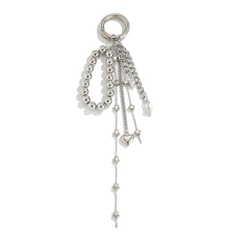 Vivian&CD Silver Heart Bag Charm for Women Cute Decorative Purse Accessories Handbag Jewelry Gift thumbnail 2