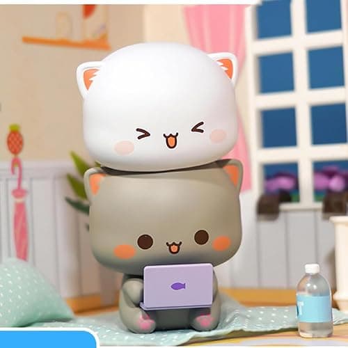 Mitao Cat Series 4 Blind Box Kawaii Figures Action Figures Random Collection Guess Blind Bag Collectible Desktop Ornaments Cute Model Birthday Gift（1 Pack） thumbnail 2