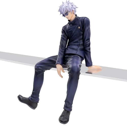 Puruuige 2PCS Anime Figures Geto Suguru Figure Model Noodle Stopper Sitting Pose Character Statue PVC Desktop Decoration, 5.5 inch thumbnail 4
