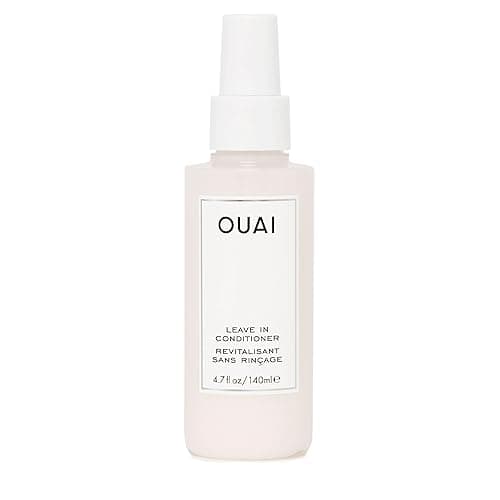 OUAI Leave In Conditioner & Heat Protectant Spray - Prime Hair for Style, Smooth Flyaways, Add Shine and Use as Detangling Spray - No Parabens, Sulfates or Phthalates (4.7 oz) - 4.7 Ounce (Pack of 1)