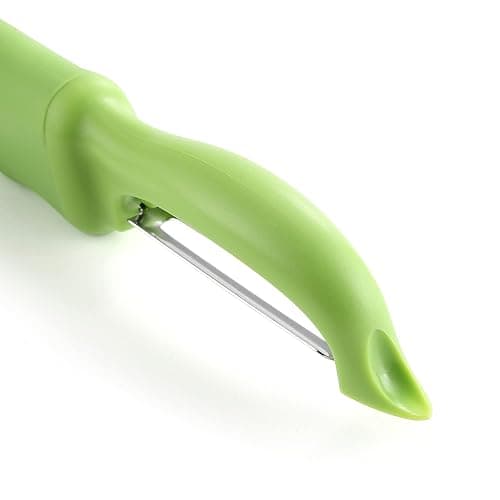 Spring Chef Swivel Vegetable Peeler for Kitchen w/Soft Grip Handle, Green | Premium Potato Peeler w/ Ultra Sharp Stainless Steel Blades, Multifunctional Veggie Peeler for Apple, Carrot, Cucumber, Fruit thumbnail 9