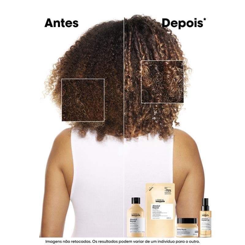 L'Oréal Professionnel Óleo 10 em 1 Absolut Repair | Multi-benefícios para cabelos secos e danificados | Repara e Promove Brilho | Com Gold Quinoa e Proteínas thumbnail 4