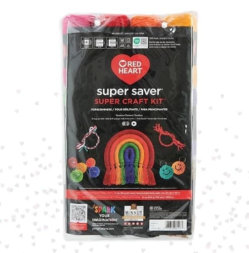 Red Heart Super Saver Super Yarn Craft Kit for Crochet & Knitting & Amigurumi Projects thumbnail 2