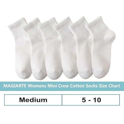 MAGIARTE Womens Mini Crew Ankle Socks Athletic Casual Cotton Socks for Women thumbnail 3