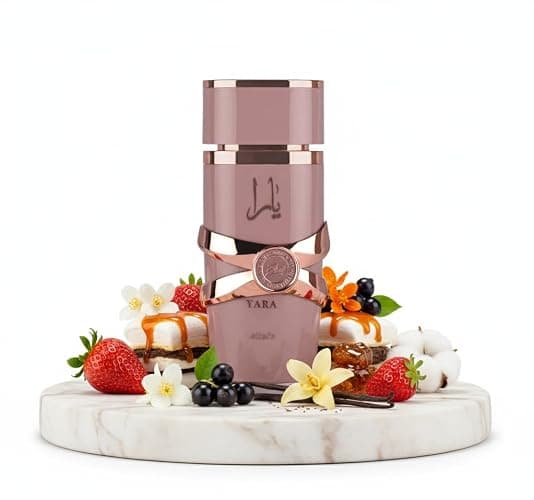 Lattafa Yara Elixir Eau de Parfum, Rosa und Gold Design, Luxuriöse Glasflasche, 100 ml Parfüm für Damen thumbnail 3
