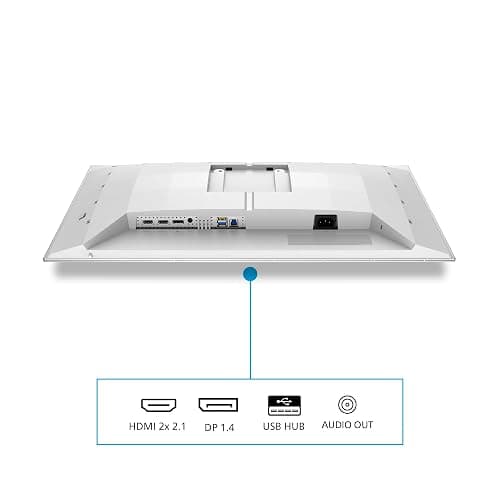 PHILIPS Evnia Gaming Moniteur 27M2N6501L 27 Pouce 240Hz QD-OLED Dalle, 0.03ms GtG, HDR10, G-Sync Compatible, Ajustable en Hauteur, USB Hub(2560x1440 HDMI 2X 2.1 DP 1x 1.4) Blanc thumbnail 3