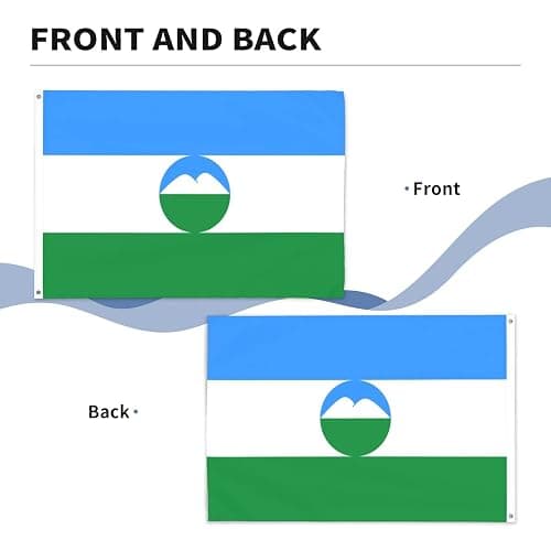 POOEDSO Flag Of Kabardino-Balkaria Flags 5x8 Ft Outdoor Double Sided Flag Polyester Lightweight Flags Funny Home Yard Decoration 5by8 Flags thumbnail 7