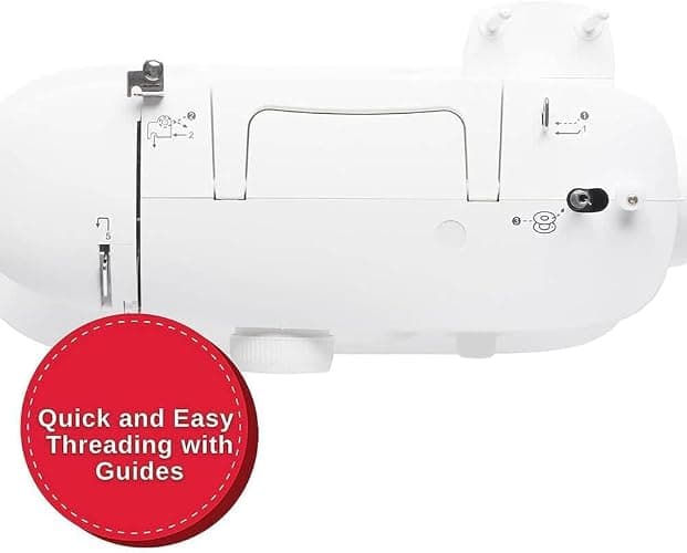 SINGER M1500 Lightweight & Portable Sewing Machine with Accessory Kit | 57 Stitch Applications, LED Light & 4-step Buttonhole | Great for Quilting, Crafts & Mending thumbnail 8