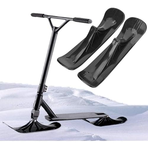 2Pcs/1 Set Snow Sled Conversion Kit, Fold Skate Board Outdoor Snow Sled Attachment for Kids - Image 1