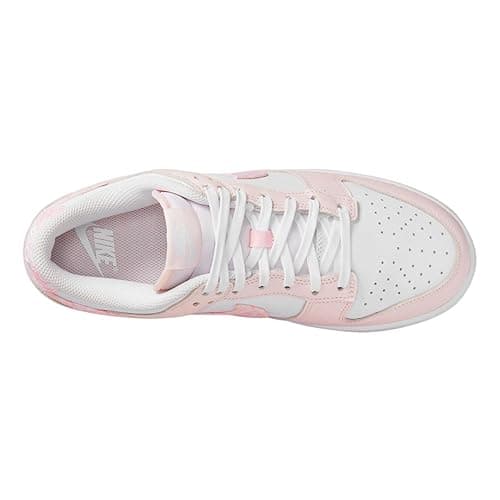 Nike Women's Dunk Low Sneaker - 5 - Pearl White Pink Med Soft Pink thumbnail 3