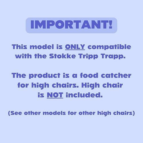 CATCHY -Food Catcher-Compatible with Stokke Tripp Trapp High Chair +11 Other High Chairs-Highchair Sold Separately-Baby & Toddler Food & Mess Catcher-Premium Linen Inspired -Under High Chair Accessory thumbnail 2