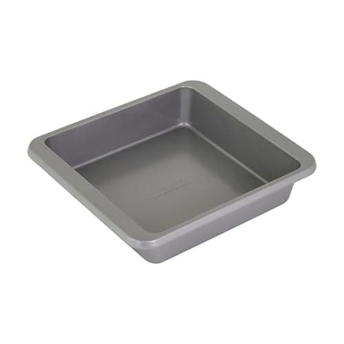 KitchenAid 9in Nonstick Aluminized Steel Square Cake Pan, Contour Silver - Image 1