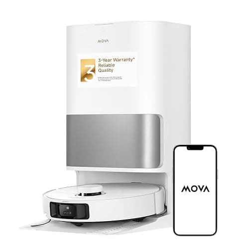 MOVA P10 Pro Ultra Robot Vacuum and Mop, 140°F Water Washing & Drying | 13,000Pa Suction, Dual Spinning Extenable Mop, 10.5mm Lifting for Carpet, 360°Obstacle Avoidance, Voice & App Control - Image 1