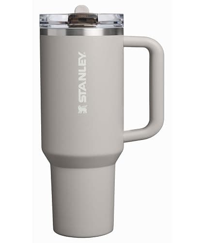 STANLEY Quencher ProTour Flip Straw Tumbler with Leakproof Lid 40 oz | Built-In Straw & Handle | Cupholder Compatible for Travel | Insulated Stainless Steel Cup | BPA-Free | Ash - Image 1