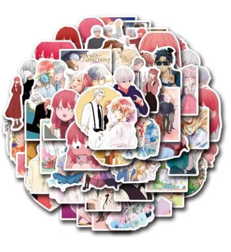 50Pcs Anime Stationery Stickers A Sign of Affection Yuki Stationery Student Cartoon Waterproof Graffiti Decorate thumbnail 2