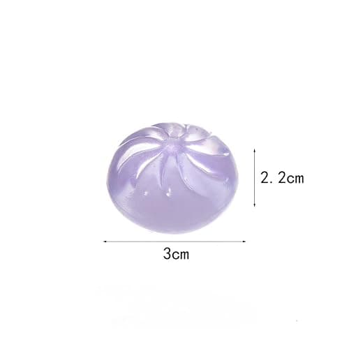 Xinbalove Mini Glitter Dumpling Squishy, Sensory Stress Squishy Dumpling Hand Toys, Soft Dumplings Squeeze Dough Ball for Stress Relief, Classroom Prizes, Calming Adults Fidget Toys 4 Pack thumbnail 3